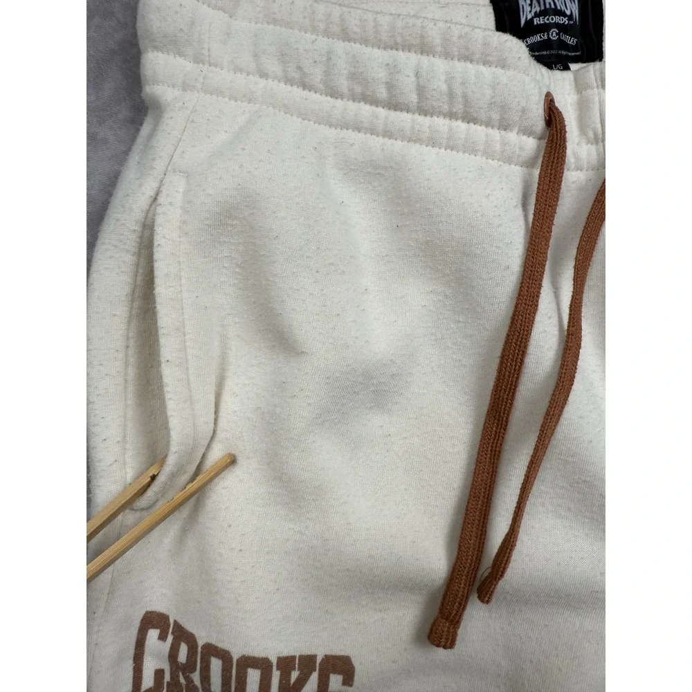 Crooks & Castles Death Row Records Pants Mens Large White Graphic Joggers 2022 - Picture 6 of 16